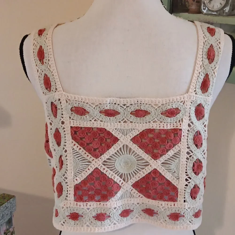 Julia by Love J Crochet Women's Top. Festival. Bohemian. Beachy - Picture 7 of 13